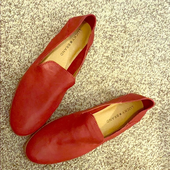 Lucky Brand Shoes - Lucky Brand leather red loafers Lucky Brand Shoes - Lucky Brand leather red loafers